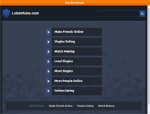 Tablet Screenshot of lobstrtube.com